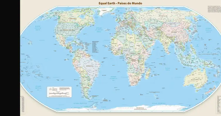 Brasília (DF), 05/09/2026 - Mapa Mundial.


Mapa Equal Earth Map